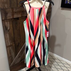 Vince Camuto Multicolor Striped Dress